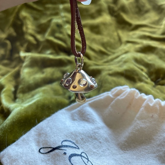 JCrew RARE 2000s Mushroom Necklace🐿 - Picture 2 of 4